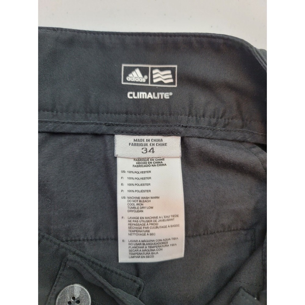 Adidas Climalite Shorts Mens 34 Black Golf Gym 10" inseam‎ - Picture 4 of 7